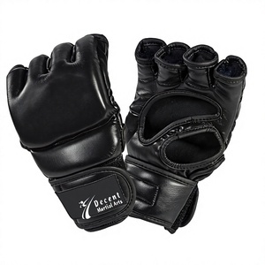 ถุงมือ MMA แบบครึ่งนิ้ว หนัง PU ปิดด้วยเวลโคร สีดำแดง สำหรับศิลปะการต่อสู้ ยูนิเซ็กซ์ คุณภาพพรีเมียม ถุงมือ MMA แบบสั่งทำพิเศษ - Product Image 6