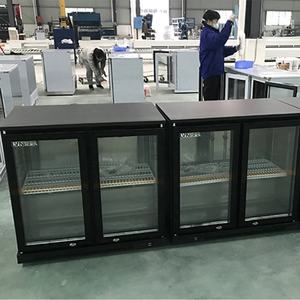 LVNI yatay 3 cam kapi bar sayacı masa ticari içecek bira ekran buzdolabı soğutucu ile led ışık - Product Image 5