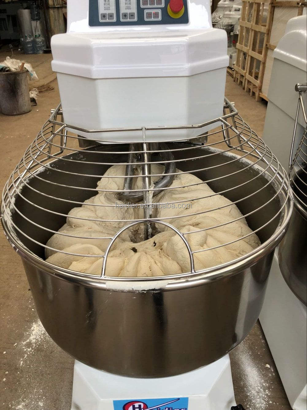Bakery Equipment High Speed Twin Spiral Dough Mixer 100KG Flour
