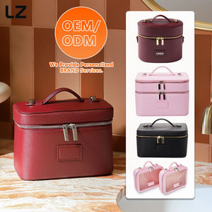 Borsa per il Trucco in Pelle Vegana LZ OEM ODM, Impermeabile, Organizer da Bagno per Donne, <span class=keywords><strong>Trousse</strong></span> Maquillage <span class=keywords><strong>Professionale</strong></span> - Product Image 1