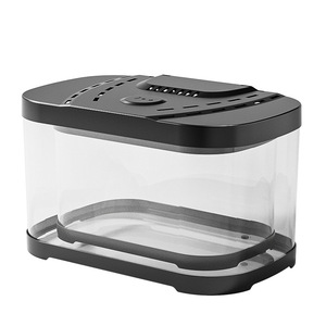 Transparante plastic viskom <span class=keywords><strong>aquarium</strong></span> micro landschap decoratieve bak voor kantoor schildpad vis huisdierbenodigdheden grensoverschrijdend - Product Image 1