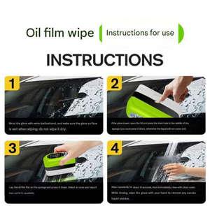 Nouvel outil de nettoyage automobile : Brosse de nettoyage de vitres transparente pour film gras, rénovation de pare-brise et décontamination - Product Image 4
