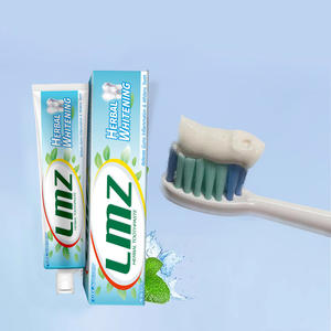 Dentifrice blanchissant à la menthe et aux herbes sans fluorure, 55g, marque privée OEM, usage domestique, anti-sensibilité, rafraîchissant buccal, anti-gonflement - Product Image 1