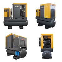 Compresseur d'air à vis refroidi par air lubrifié de qualité Airking avec moteur tout-en-un 5,5-20 kW 7-20 CV IP54/IP55