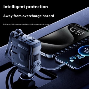 Cargador de Coche de Carga Súper Rápida de 100W Transfronterizo, Estilo Mecha, Adaptador TIPO-C, PD 3.0, 5A, Magnético, <span class=keywords><strong>Gan</strong></span> Magnético - Product Image 3