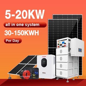 Système d'énergie solaire 5 kW 10 kW 20 kW hors réseau, solution d'alimentation tout-en-un avec contrôleur MPPT intégré et batterie pour la maison Hes28 - Product Image 1