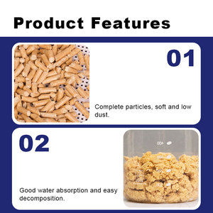 Arena para Gatos Ecológica, Libre de Polvo, de Pellets de Madera de Pino Aglomerantes de 6 mm - Product Image 4