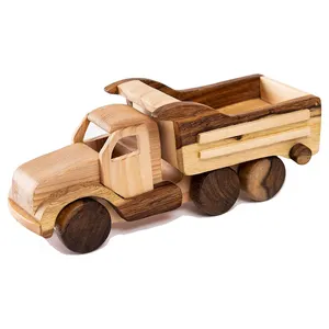木制卡车玩具车幼儿未上漆安全玩耍