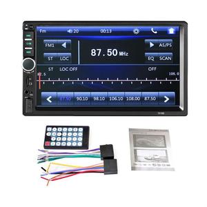 Reproductor MP5 para Auto con Pantalla Táctil HD, Bluetooth, Android, IOS, Carplay, Radio Multimedia, Video, Pantalla Táctil de 7'', FM, USB, SD, Aux, GPS, Cámara de Reversa - Product Image 6