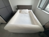 Ensemble de draps de lit à bordure amovible en éponge super douce et élastique de haute qualité pour vente en gros