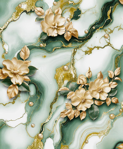 Papel Tapiz 3D con Flores y Mármol, con Reverso de Papel, 53 cm de Ancho, Guangzhou <span class=keywords><strong>Ihouse</strong></span> 2026 - Product Image 5
