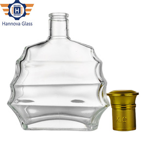 कस्टम 700 एमएल रिबन की बोतल उच्च-अंत ब्रांडी व्हिस्की के लिए अद्वितीय डिजाइन के साथ कस्टम एमएल रिबन की बोतल - Product Image 1