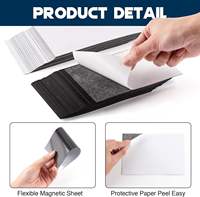 Feuilles magnétiques flexibles adhésives A4, aimant en caoutchouc imprimable 297x210mm, découpe personnalisée et qualité industrielle pour les enseignes et les présentoirs