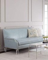 Décoration moderne acrylique transparent pour table à manger chaise pieds tubulaires 4 pièces protecteurs de meubles pieds de canapé carrés