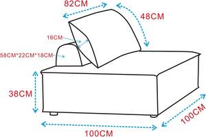 लिविंग रूम के लिए हटाने योग्य बैक कुशन नरम कपड़े सोफे के साथ मॉड्यूलर अनुभागीय सोफे सोफे बिस्तर - Product Image 6