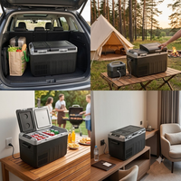 Réfrigérateurs OEM 25L 35L Mini Congélateur Prix Usine Réfrigérateur de Camping 12V 24V 220V Réfrigérateur Portable pour Voiture et Camping-Car Extérieur