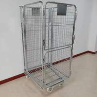 Chariot pliable en acier, 4 pouces, chariot à main, léger, argenté, à la mode