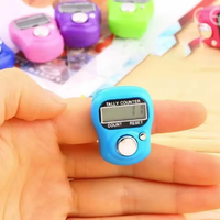 Mini compteur électronique de doigt, compteur manuel, compteur numérique à anneau, compteur de rangées pour le tricot, compteur de courses