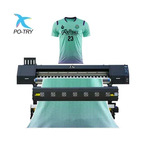 Potry – imprimante à transfert par sublimation, 1.6m/1.8m, avec presse à chaleur, rouleau de transfert, imprimante textile