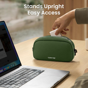 Electronics Organizer Travel Case, Water Resistant Travel Bag <b>Cable</b> Organizer for Essentials, Tech Pouch Accessories Storage - Product Image 5