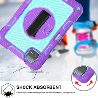 Étui de tablette antichoc en PC et silicone de qualité supérieure pour enfants, idéal pour l'étude, avec protection à 360° °   Sangle de transport pour Xiaomi Pad 6/6 Pro