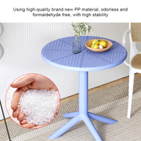 Table à manger contemporaine 2 places, écologique, légère, durable et imperméable, vente en gros d'usine, pour appartement, maison, hôtel