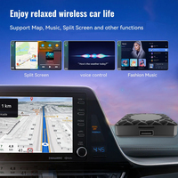 Adaptador Inalámbrico CarPlay de Cuatro Núcleos, Caja AI para Android 10, YouTube y Netflix, Multimedia, Dongle USB Tipo-C, Electrónica para Auto