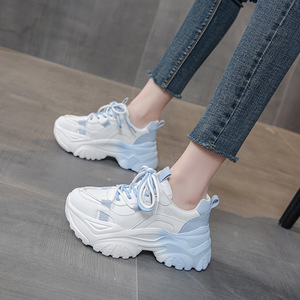 Chaussures de sport pour femmes, épaisses et blanches, style <span class=keywords><strong>papa</strong></span>, nouvelle collection printemps-automne 2024 - Product Image 4