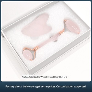 Rodillo de Masaje de Jade Afgano Rosa Xiuyu, Masajeador y Raspador con Función de Masaje Terapéutico y Opción de Logotipo Personalizado - Product Image 5
