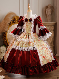 <span class=keywords><strong>Robe</strong></span> de princesse rococo victorienne pour enfants, style <span class=keywords><strong>Marie</strong></span>-<span class=keywords><strong>Antoinette</strong></span>, costume de soirée Lolita pour carnaval et fêtes - Product Image 2