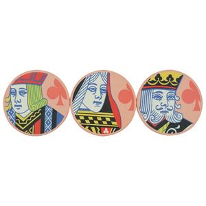 Fichas de póker de cerámica con diseño personalizado de rey y reina, monedas de juego de <span class=keywords><strong>casino</strong></span> sin denominación - Product Image 6