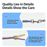 Harnais et laisse anti-traction pour chien, directement de l'usine, anti-évasion, en maille respirante, écologique, tendance, pour petits chiens, fournitures pour animaux de compagnie, vente en gros