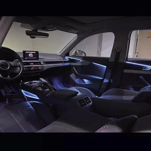 Éclairage ambiant LED pour voiture SJC pour modèles <span class=keywords><strong>Audi</strong></span> A5/A4L 2017-2025 Intérieur Lumière ambiante symphonique 64 couleurs Accessoires décoratifs - Product Image 3