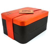 Emballage cadeau magnétique de luxe personnalisé boîte en papier en carton boîte à 2 couches d'emballage pour biscuit alimentaire avec couvercle bande magnétique