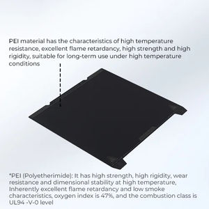 Placa de Construcción PEI Lisa de Alta Resistencia de 235*235 mm para K1 Ender3 S1 <span class=keywords><strong>Ender</strong></span>-<span class=keywords><strong>3</strong></span> S1 Pro, <span class=keywords><strong>Precio</strong></span> Directo de Fábrica - Product Image 5