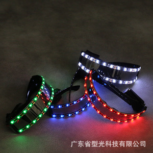 Lunettes lumineuses LED, lumière blanche, rouge, bleue, pour fête, bar, festival de musique, KTV, accessoires de cheerleading, haute luminosité, tout-en-un - Product Image 5