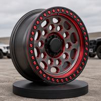 Jantes forgées style Beadlock 17-22 pouces noir mat 20 mm ET pour Hilux tout-terrain haute performance