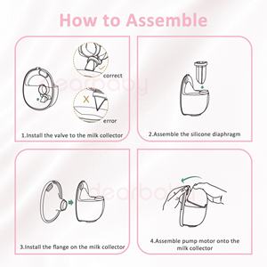 Fabrikneu ver öffentlicht Heat Com press <span class=keywords><strong>W2</strong></span> Milch pumpe Silikon Heiß press flansch Elektrische Milch pumpe mit 2000mAh Batterie - Product Image 5