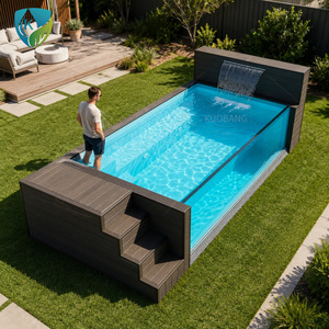 <span class=keywords><strong>Piscine</strong></span> préfabriquée <span class=keywords><strong>avec</strong></span> <span class=keywords><strong>coque</strong></span> monobloc, conception modulaire pour piscines extérieures en conteneurs - Product Image 4