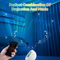 Lumière de projection USB Starry Galaxy avec contrôle Bluetooth océanique Projecteur de lumière RGBW Haut-parleur de musique pour décoration Cadeau de fête