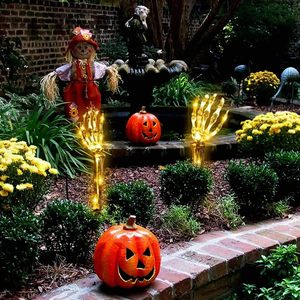 Mano de Fantasma de Terror, Accesorios Realistas con Luz LED IP65, Esqueleto de Plástico <span class=keywords><strong>Animatrónico</strong></span> para Decoraciones de Jardín de Halloween - Product Image 3