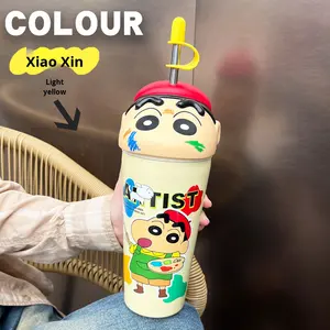 Krijt Shin-Chan Grote Capaciteit 304 Roestvrij Staal Geïsoleerd Water Hoge Verschijning Ijs Cup Voor Meisjes/Kinderen Reizen Gift Cup - Product Image 6