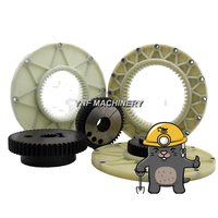 YZ40281578 utilisé pour l'ensemble d'accouplement de vilebrequin à bride en nylon de volant d'inertie de pièces de pile d'excavatrice