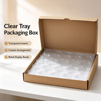 Capsules transparentes en plastique PS pour pièces de monnaie américaines de 38 mm, 39 mm, 40,6 mm, 50 pièces par carton, boîte en papier kraft pour collection artisanale
