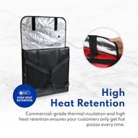 Sac isotherme pour livraison de pizzas, sac isotherme pour aliments, doublure en aluminium, imperméable, pliable, bandoulière, 22L-80L
