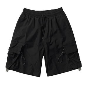 Shorts en toile décontractés pour homme, longueur genou, été, taille élastique, sweat organique, service OEM, séchage rapide, anti-froissement - Product Image 1