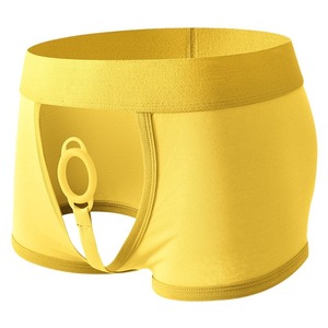 Ropa Interior Sexy para Hombre, Bóxer Sexy de Algodón Puro, Anillo Retardante de Eyaculación, Calzoncillos Bóxer para Parejas Gay - Product Image 4