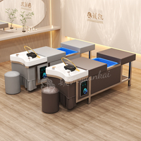 Chaise de lavage de cheveux pour salon de beauté, sans plomberie, lavage de cheveux, massage thaïlandais, traitement de l'eau, lit de spa pour la tête avec réservoir d'eau