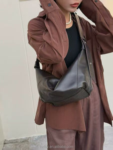 Sac à main unisexe de couleur unie design unique sac <span class=keywords><strong>Hogo</strong></span> souple en cuir véritable style vintage portable à la mode, nouveauté - Product Image 2