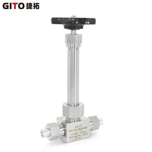 Vanne à aiguille en acier inoxydable soudé haute pression GITO 316L, connecteur cryogénique forgé pour azote liquide - Product Image 2